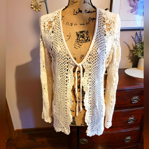 Painted Pony® Crocheted Cardigan - Picture 1 of 5